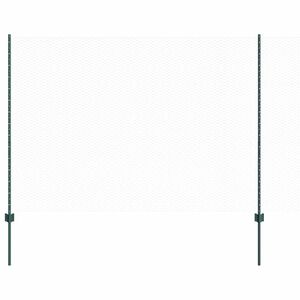 vidaXL Hexagonal Fence with Post 100 x 1,6 m PVC dengtas plienas Žalia