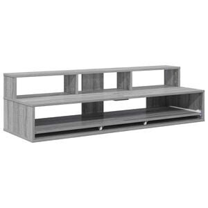 vidaXL Studijos stalas Pilka Sonoma 130 x 42,5 x 36 cm