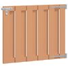 vidaXL Sodo vartai 100 x 80 cm WPC ir aliuminis Ruda
