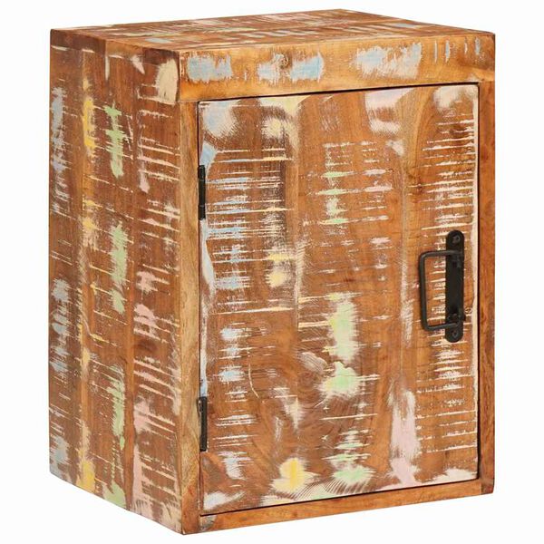 vidaXL Naktinis staliukas Ruda Perdirbtos medienos masyvas