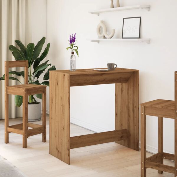 vidaXL Baro stalas, artisano ąžuolo, 102x50x103,5cm, apdirbta mediena