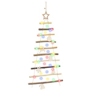 vidaXL Kabantis Kalėdų medis 90 cm 30 LED Įvairių spalvų