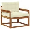 vidaXL Lauko Vidurinis Sofa Natūrali