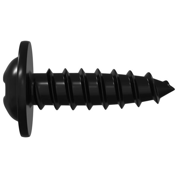 vidaXL Savaranki&scaron;kai įsukamas vienas 12 pcs Juoda 3,5 x 12 mm Geležis