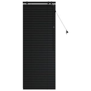 vidaXL Venecijos žaliuzės Juoda 65 x 160 cm 35 mm
