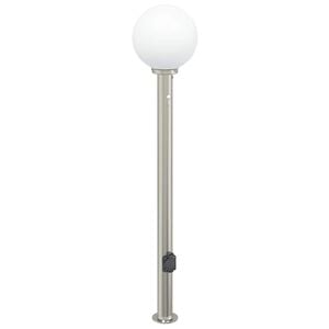 vidaXL Apsauginis &scaron;viestuvas su jutikliu ir lizdu, 120 cm, nerūdijantis plienas, IP44