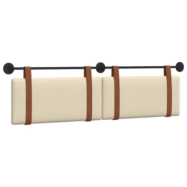 vidaXL Kabantysis galvūgalis Kreminė 170 x 55 x 5 cm Antikinis PU