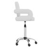 vidaXL Pasukamos valgomojo kėdės, 4vnt., baltos spalvos, dirbtinė oda