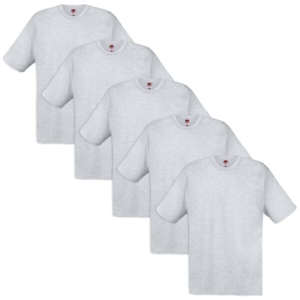 Fruit of the Loom Originalūs marškinėliai, pilki, 100% medvilnė, XXL