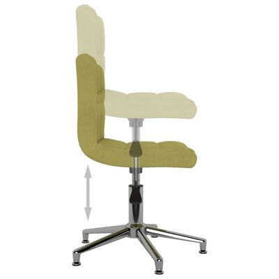 vidaXL Pasukama biuro kėdė, žalios spalvos, audinys