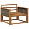 vidaXL Lauko Vidurinis Sofa Kietos akacijos mediena Natūrali