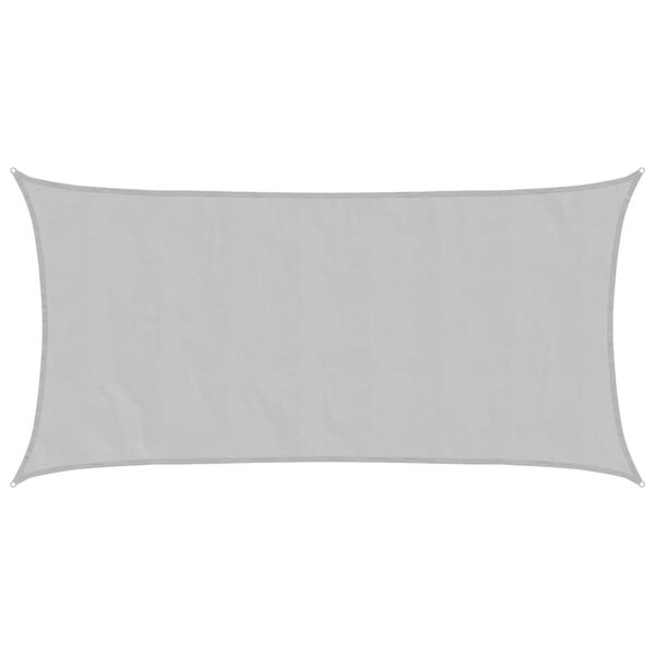 vidaXL Burė nuo saulės, pilka, 7x4m, 100% oksfordo poliesteris