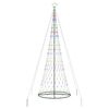 vidaXL LED Kalėdų medis Įvairiaspalvis 399 cm metalas