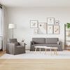 vidaXL Sofa 180cm 2 pcs Taupe Metalas