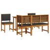 vidaXL Sodo Bistro Rinkinys 4 pcs Ruda Kietos akacijos mediena