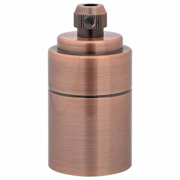 vidaXL lempų laikikliai 2 vnt Red Bronze E27