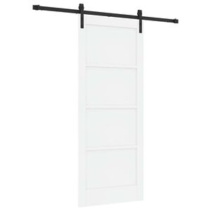 vidaXL Slankios durys Balta ir juoda 83 x 202 cm