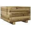 vidaXL Sodo lovelis, 40x40x26,5cm, impregnuota pu&scaron;ies mediena