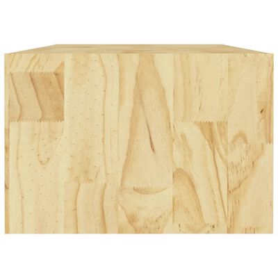 vidaXL Kavos staliukas, 110x50x34cm, pušies medienos masyvas