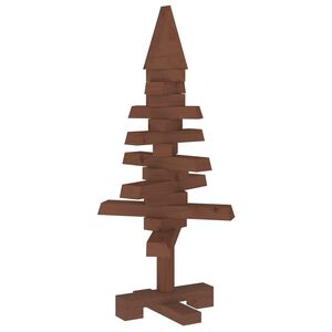 vidaXL Medinė Kalėdų eglutė KOTKA 60 cm Pu&scaron;ies medienos masyvas