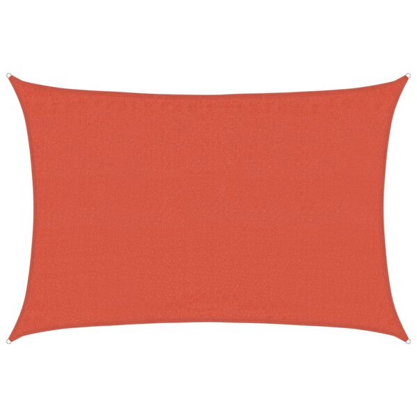 vidaXL Burė nuo saulės, terakota spalvos, 3,5x5m, HDPE, 160g/m&sup2;