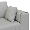 vidaXL Sofa su pagalve 3 pcs Debesų pilka audinys