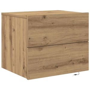 vidaXL &Scaron;alia lovos spintelė Amatininkų ąžuolas 50 x 39 x 41 cm