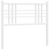 vidaXL Metalinis pakaitinis galvūgalis, baltos spalvos, 100cm