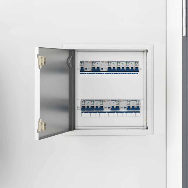 vidaXL Prieigos skydas Balta 43.5 x 33 x 3 cm Plienas