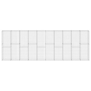 vidaXL Gabiono siena su dang., 600x30x200cm, galvanizuotas plienas