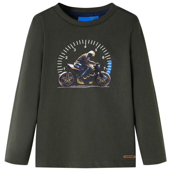 Vaiki&scaron;ki mar&scaron;kinėliai ilgomis rankovėmis, chaki spalvos, 116 dydžio