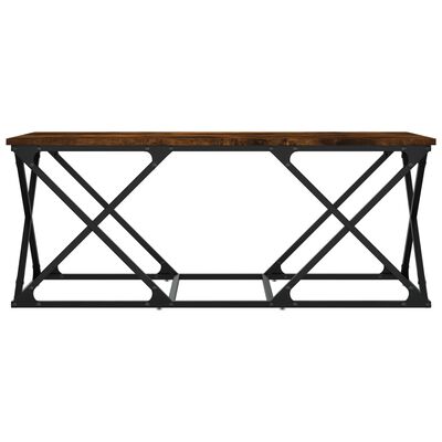vidaXL Kavos staliukas, dūminio ąžuolo, 100x49x40cm, apdirbta mediena