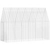 vidaXL Triu&scaron;ių narvas Sidabro 300 x 100 x 210 cm Cinkuota plienas
