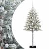vidaXL Dirbtinė Kalėdų eglutė su burbulais 120 cm 150 LED &Scaron;ilta balta