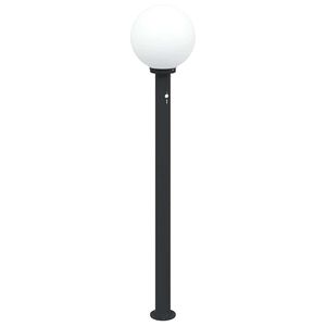 vidaXL Apsauginis stulpelis su jutikliu, 120 cm, juodas, IP44