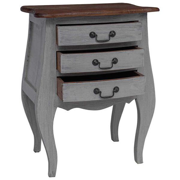 vidaXL Naktinė spintelė, 48x35x64cm, raudonmedžio medienos masyvas