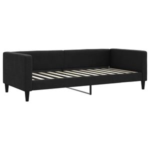 vidaXL Sofa, juodos spalvos, 90x200cm, audinys
