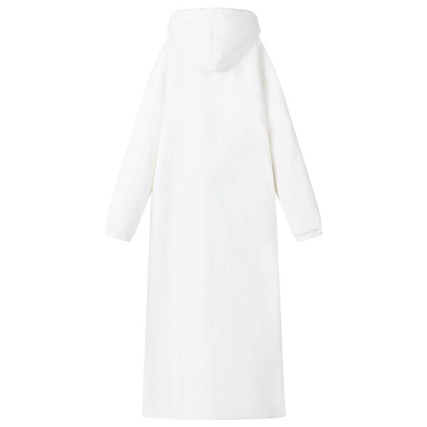 vidaXL Antklodė-džemperis su gobtuvu Balta 150 x 87 cm