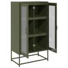 vidaXL Highboard Olive Green 68x39x123 cm Plienas