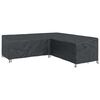 vidaXL Baldų uždangalas Juodas 255 x 255 x 80 cm 600D Oksfordo audinys
