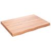 vidaXL Vonios stalvir&scaron;is, &scaron;viesiai rudas, 80x60x(2-6) cm, mediena