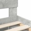vidaXL Lovos rėmas Betoninė 120 x 190 cm Apdirbta mediena
