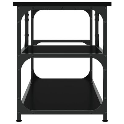 vidaXL Televizoriaus spintelė, juoda, 103x38x46,5cm, mediena/plienas