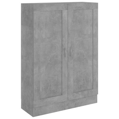 vidaXL Spintelė knygoms, betono pilkos spalvos, 82,5x30,5x115cm, MDP