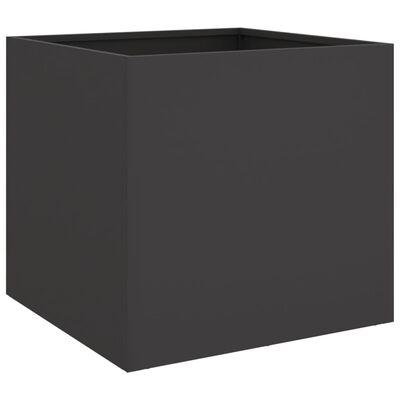 vidaXL Lovelis, juodos spalvos, 42x40x39cm, šaltai valcuotas plienas