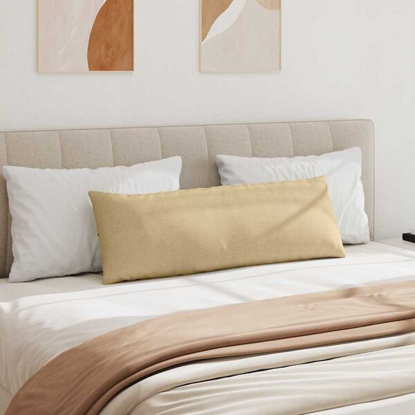 vidaXL Sofa Pagalvės 2 pcs Pilkai žalia 120 x 40 cm Kordūrinis audinys