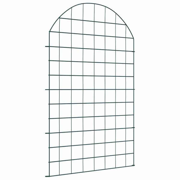 vidaXL Tvenkinio tvoros rinkinys 8 pcs Žalia 50 x 80 cm Plienas