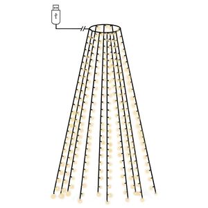 vidaXL Kalėdinė girlianda eglutei-tinklas su 250 LED lempučių, 250cm