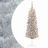vidaXL Dirbtinė siaura kalėdinė eglutė su žaisliuku 150 cm 150 LED
