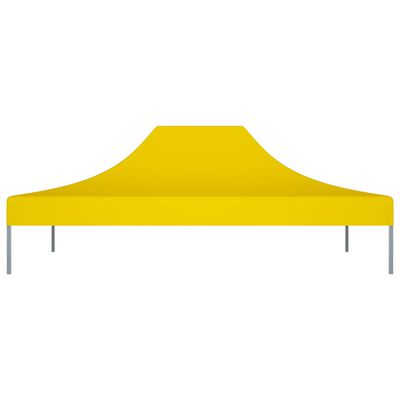 vidaXL Proginės palapinės stogas, geltonos spalvos, 4x3m, 270 g/m²